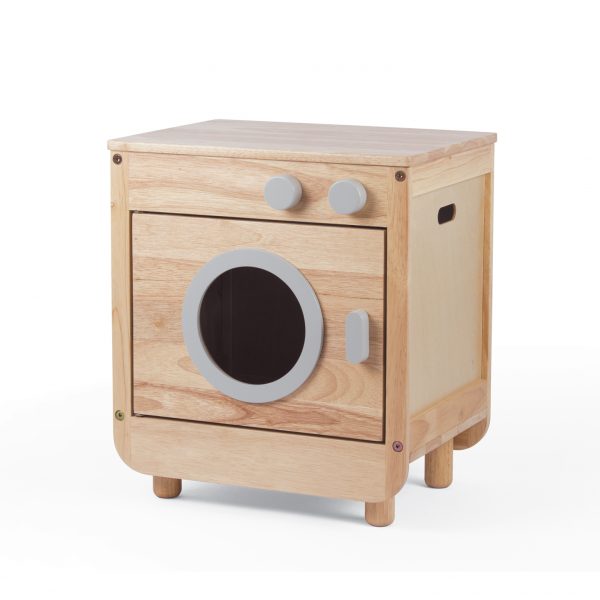 Natural Toddler Curvy Wooden Washing Machine 1
