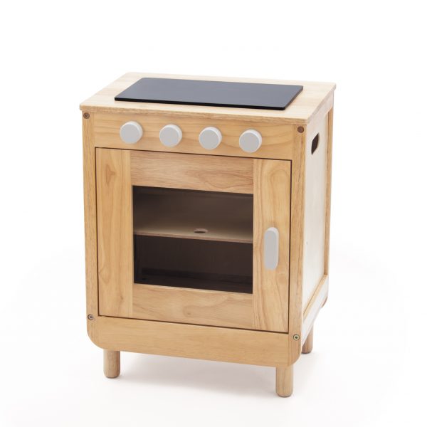 Natural Basic Curvy Wooden Cooker 1