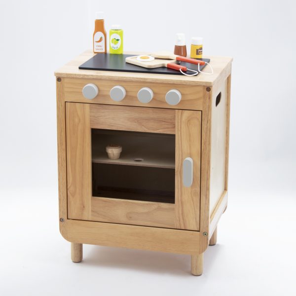 Natural Basic Curvy Wooden Cooker 2