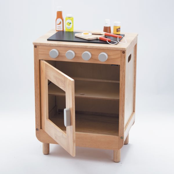 Natural Basic Curvy Wooden Cooker 3