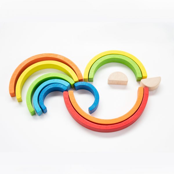 50 Rainbow Wooden Blocks 3