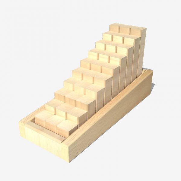 Smallest To Largest Wooden Blocks (All Natural) 1