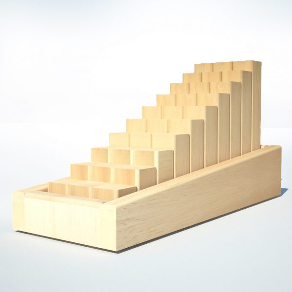 Smallest To Largest Wooden Blocks (All Natural) 3