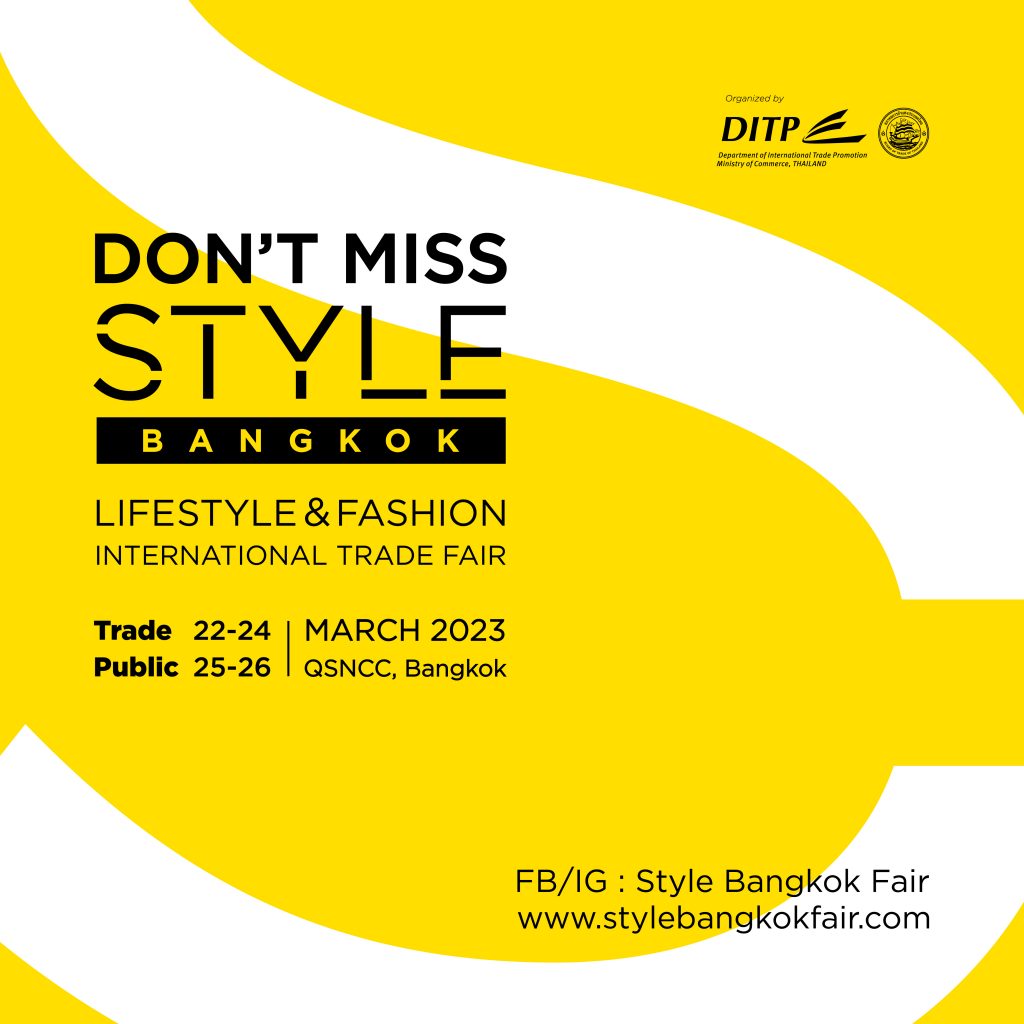 Invitation to " Style Bangkok Lifestyle & Fashion International Trade Fair " 1